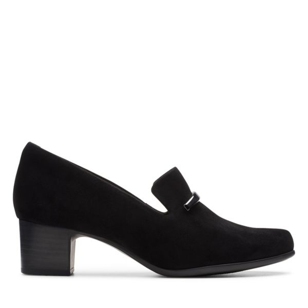 Clarks Womens Un Damson Lane Heels Black | CA-1672094